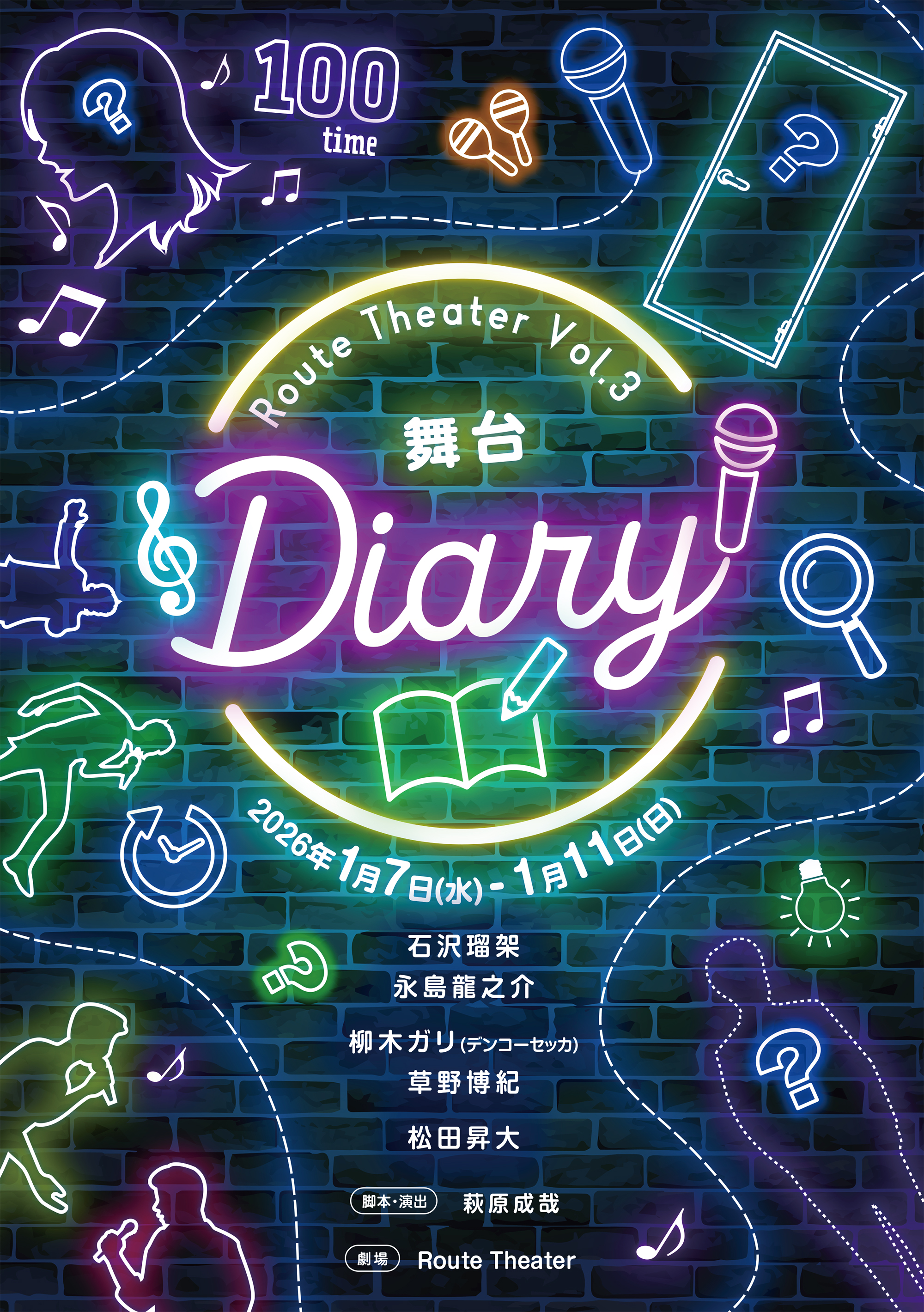 Route Theater Vol.3 「Diary」2026年1月上演決定！ | Route Theater